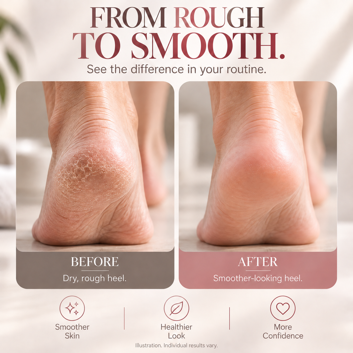 SoleGlide™ — Smooth Feet, No Salon